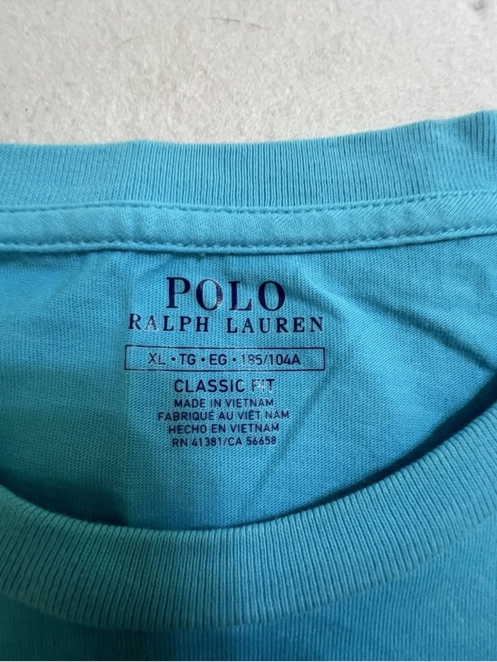 Polo by Ralph Lauren Teal Short-Sleeve Pocket Tee with Yellow Pony - Picture 4 of 4